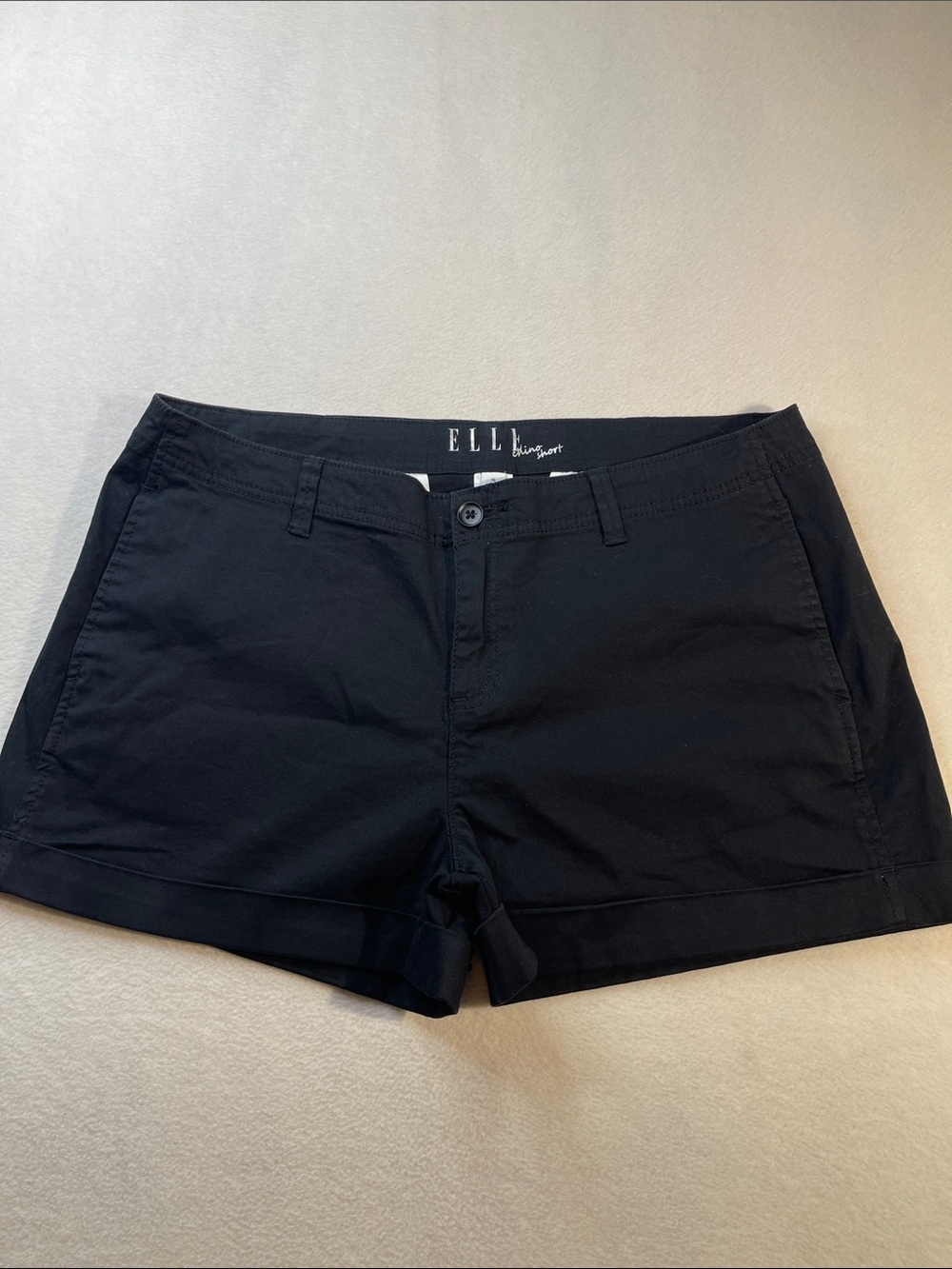 Elle Black Casual CHINO SHORTS Women's SIZE 16